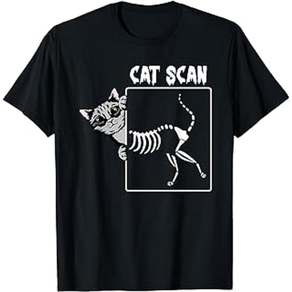 Cat Scan CT Funny Cat X Ray Pun Meme Rad Tech Cat Lover T-Shirt