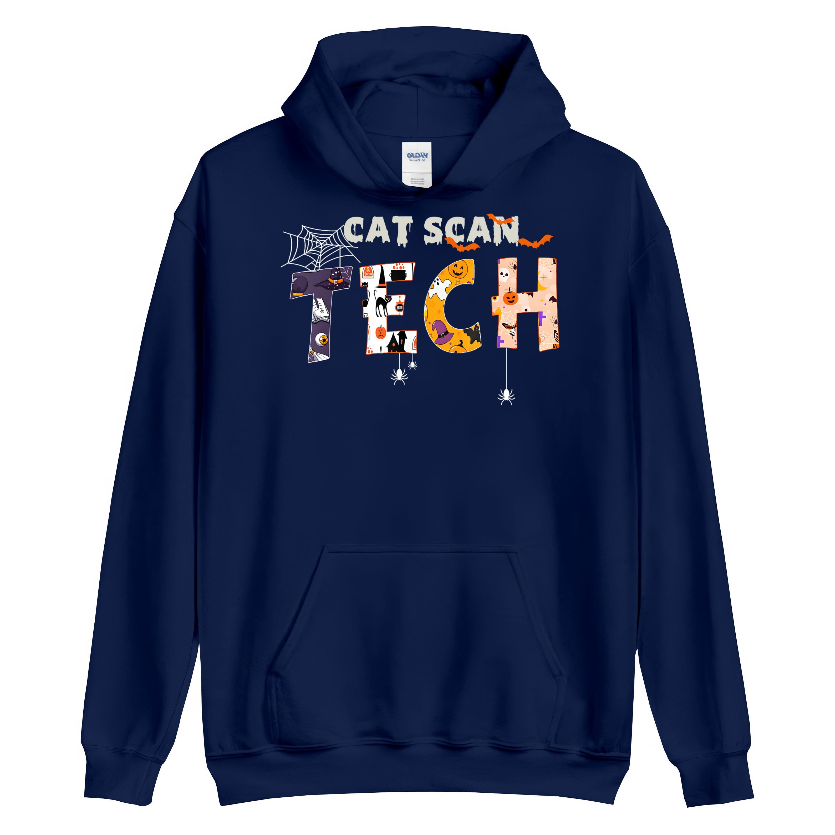 Cat Scan Tech Spider Fly Bat Funny Halloween Costume Shirt - Walmart.com