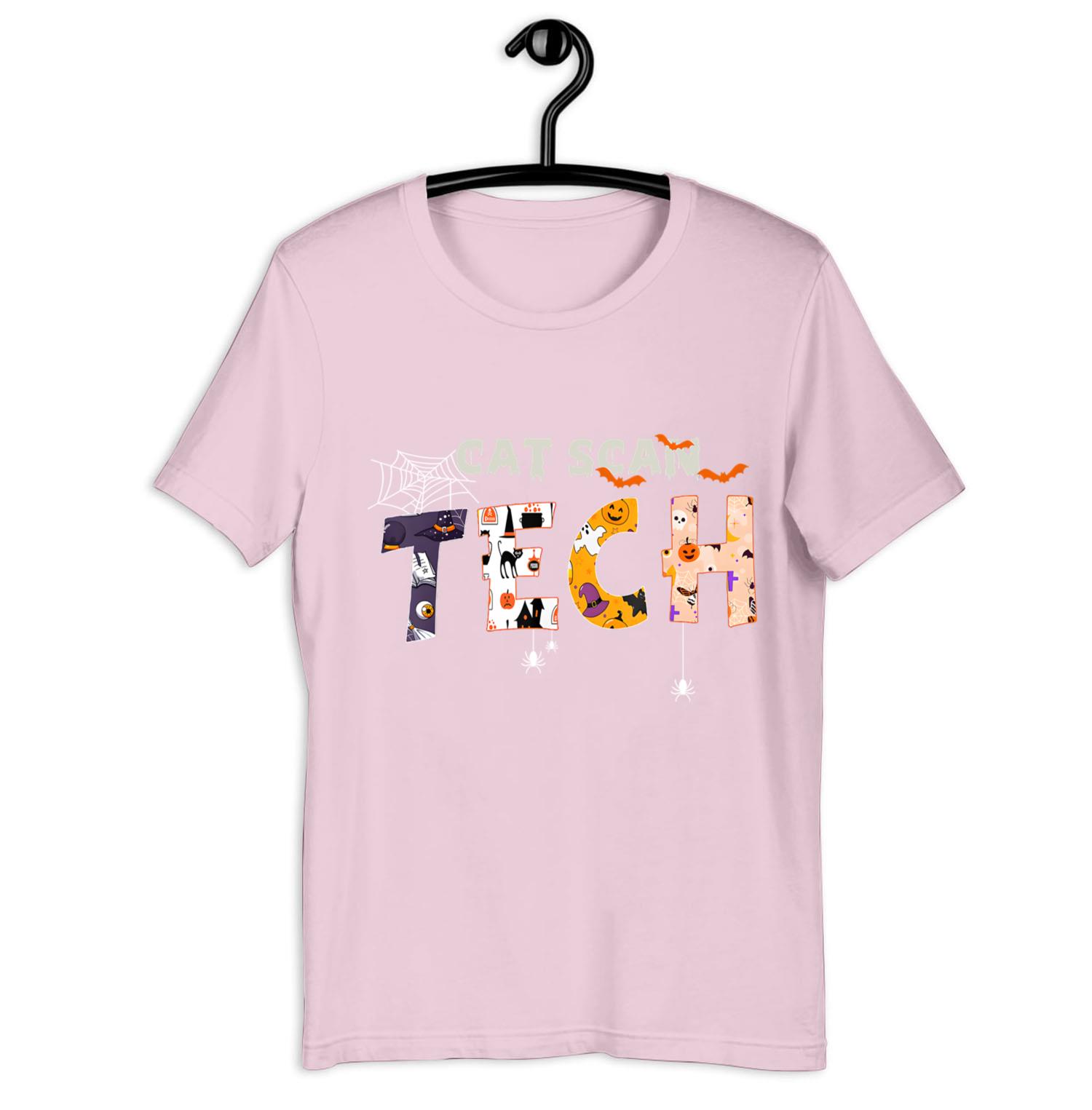 Cat Scan Tech Spider Fly Bat Funny Halloween Costume TShirt