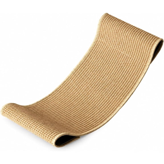 Cat Scratch Board Lounge Chair, Sisal Cat Scratcher, Natural Sisal Pet Scratch‑Resistant Lounger for Cat Rest and Daily Claw Care >
