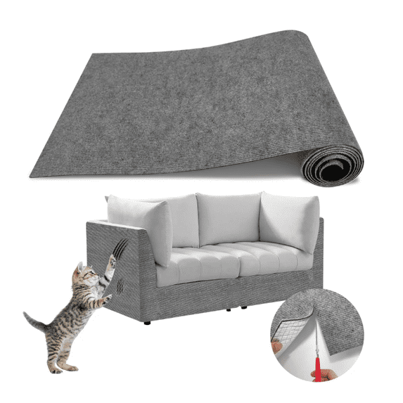 Cat Scratch Couch Furniture Protector,Adhesive Cat Scratch Pad Deterrent for Furniture,DIY Climbing Cat Scratcher Couch Protector from Cat Claws Scratching for Indoor,39.4"x15.8"