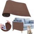 thumbnail image 1 of Cat Scratch Couch Furniture Protector, Self-Adhesive Cat Scratch Pad Deterrent for Furniture, DIY Climbing Cat Scratcher Couch Protector from Cat Claws Scratching for Indoor(L,Brown), 1 of 7
