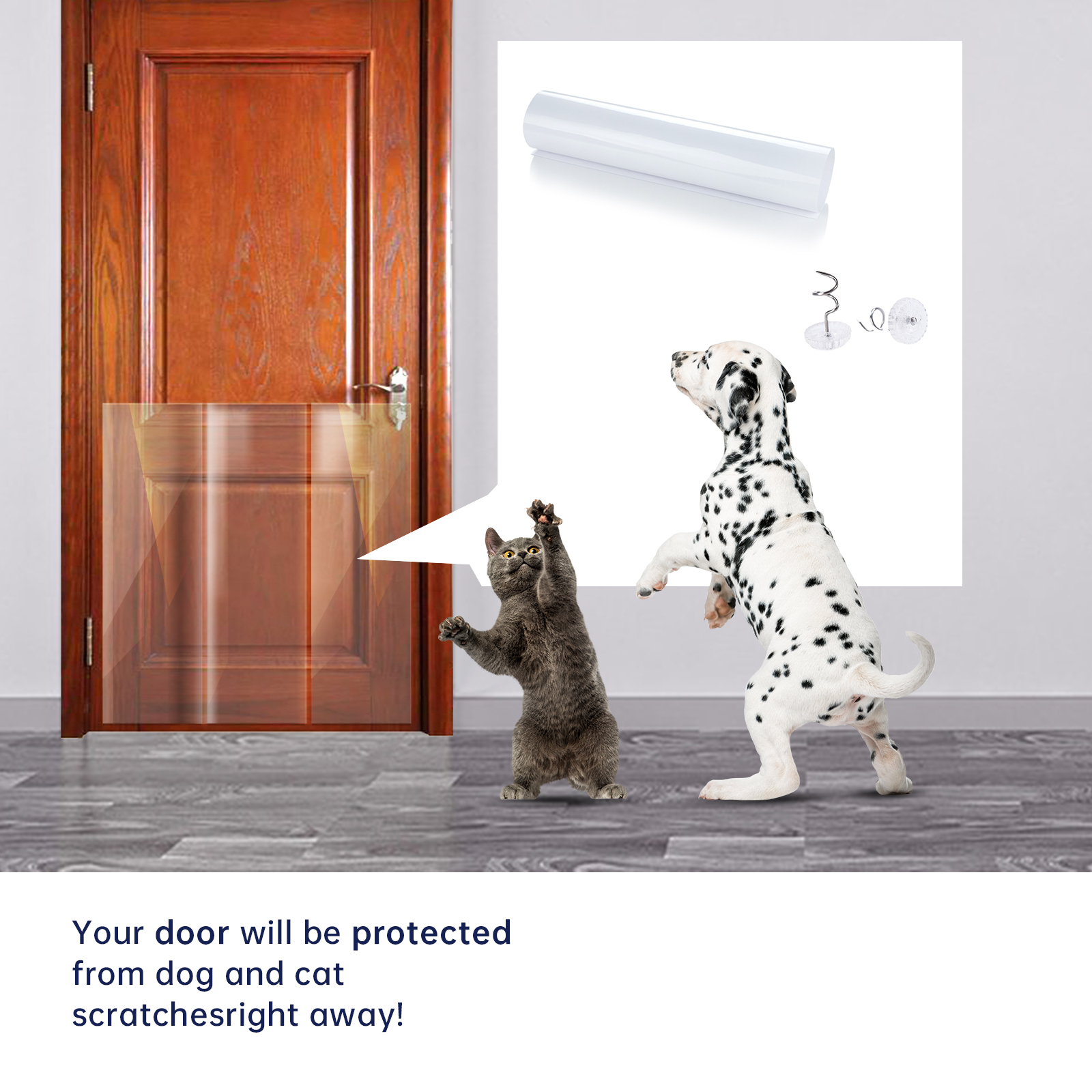 Door Shield Protect Wood Door From Dog Scratches Scratch Protector