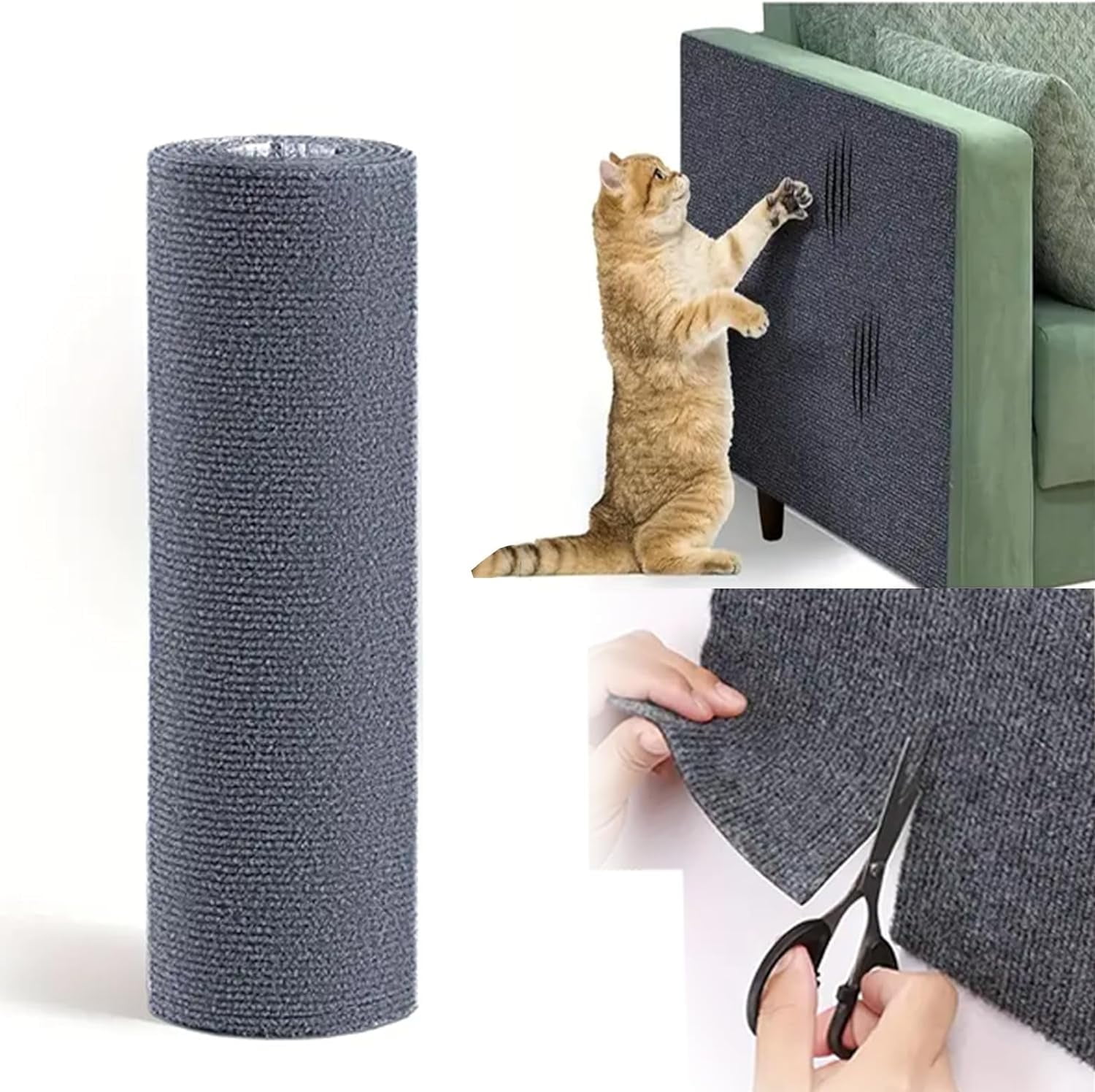 Cat Scratch Furniture Protector,Adhesive Cat Scratch Pad Couch Cat ...