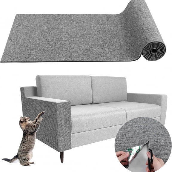 Cat Scratch Furniture Protector, Adhesive Cat Scratch Pad Deterrent for Furniture, Can Be Cut at Will