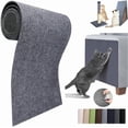 thumbnail image 1 of Cat Scratch Furniture Protector Mat DIY Cat Scratch Pad Self-Adhesive, Pet Scratching Post Cat Scratcher Carpet Anti Cat Scratch for Cat Tree/Door/Couch (Dark Gray, 11.8 * 23 inch), 1 of 2