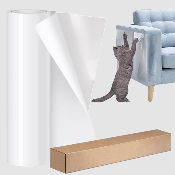 Cat Scratch Furniture Protector,Thicken Self-Adhesive Single Side Couch Protector from Cat Scratching,Anti Scratch Furniture Protector,Cat Furniture Protectors from Cats Scratching