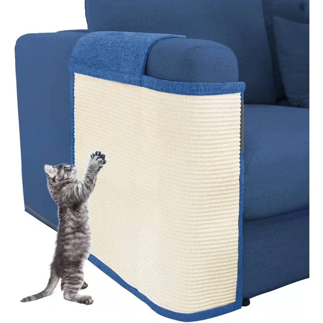 Cat Scratch Furniture Protector with Natural Sisal for Protecting Couch