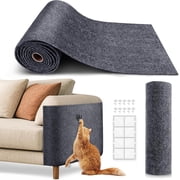 Cat Scratch Furniture r, Trimmable Self-Adhesive Carpet, DIY Climb Cat Scratcher Mat for Covering Cat Tower and Couch r from Cat Claws 78.7x15.8in Dark Gray