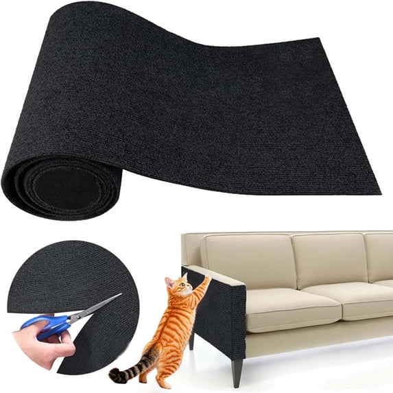 Cat Scratching Mat, Self-adhesive Furniture Protector, Non-woven Wear-resistant Pad, Diy Sofa Wall Guard, Pet Climbing Play Surface, Topliu