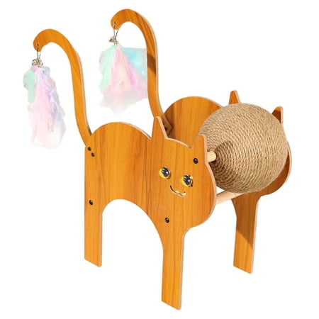 Cat Scratch Pad Kitty Activity Toys Kitten Scratching Ball Cat Scratcher Toy S