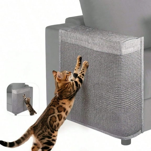 Cat Scratch Protector For Sofa Couch Protector From Cat Claws Fit For Both Arm Side Of SofaCouch Corner Scratcher With Expanded Coverage ColorMatched Sisal Pad Universal Fit