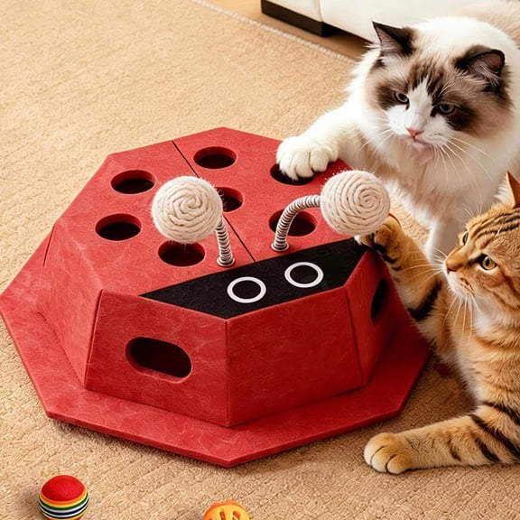 Cat Scratch Puzzle Box Interactive Maze Self Play Toy for Cats Kittens