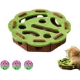 thumbnail image 1 of Cat Scratch Puzzle Enrichment Box, Interactive Cat Toy with 3 Bells, Kitten Nail File Enrichment Box, Cats Nail File Scratcher for Pet Cats Kitten Scratching and Hunting Play Fun Exercise, 1 of 10