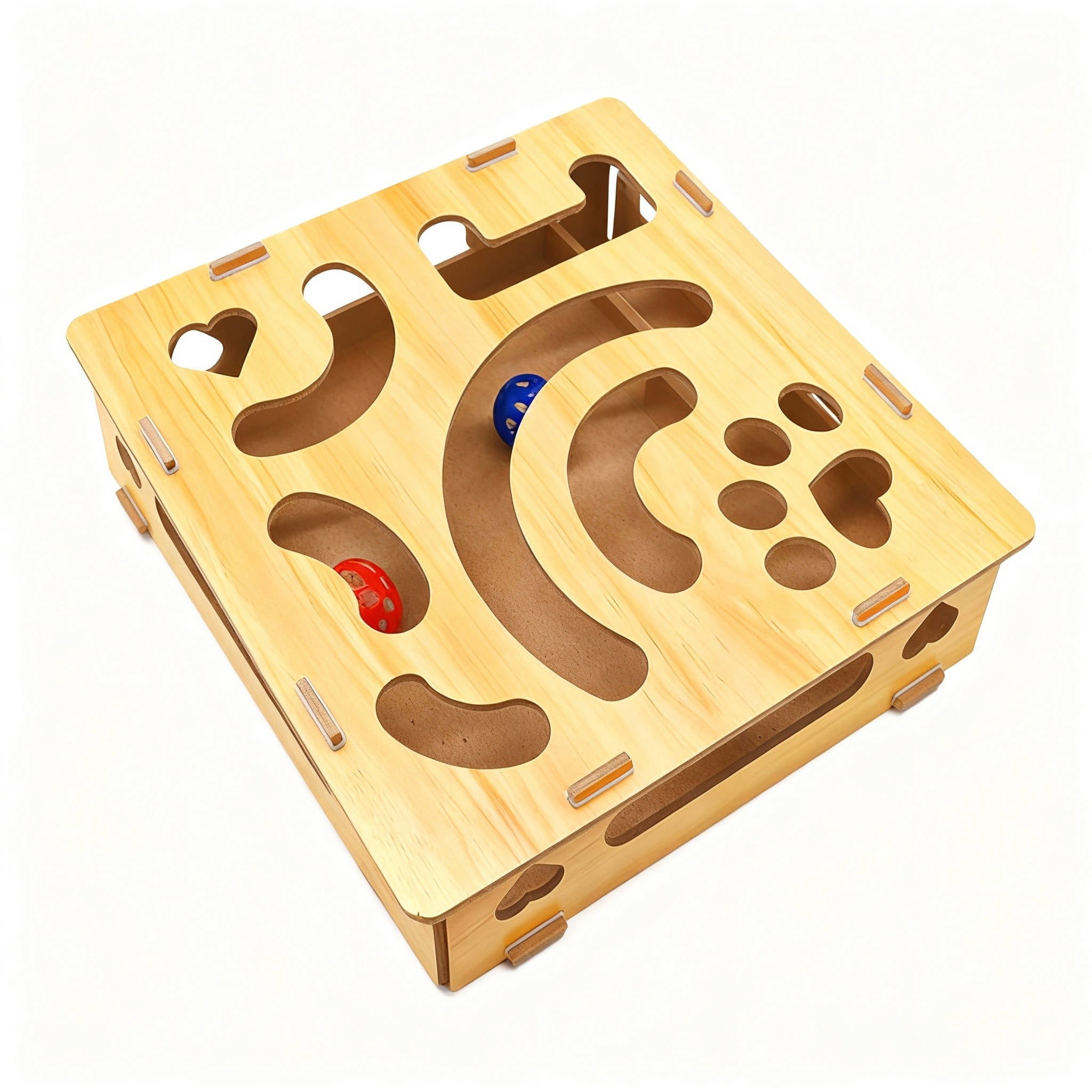 Cat Scratch Puzzle Enrichment for Indoor Cats Interactive Toy with Nail File Stress and Maze Design for Cat