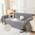 thumbnail image 1 of Cat-Scratch Resistant Couch Cover, Waterproof Sofa Cover for 3 Cushion Couch Washable,Pet Friendly Couch Protectors Anti Slip Thickened Love Seat Slipcovers for Dogs, 71" x 118",Light Grey, 1 of 10