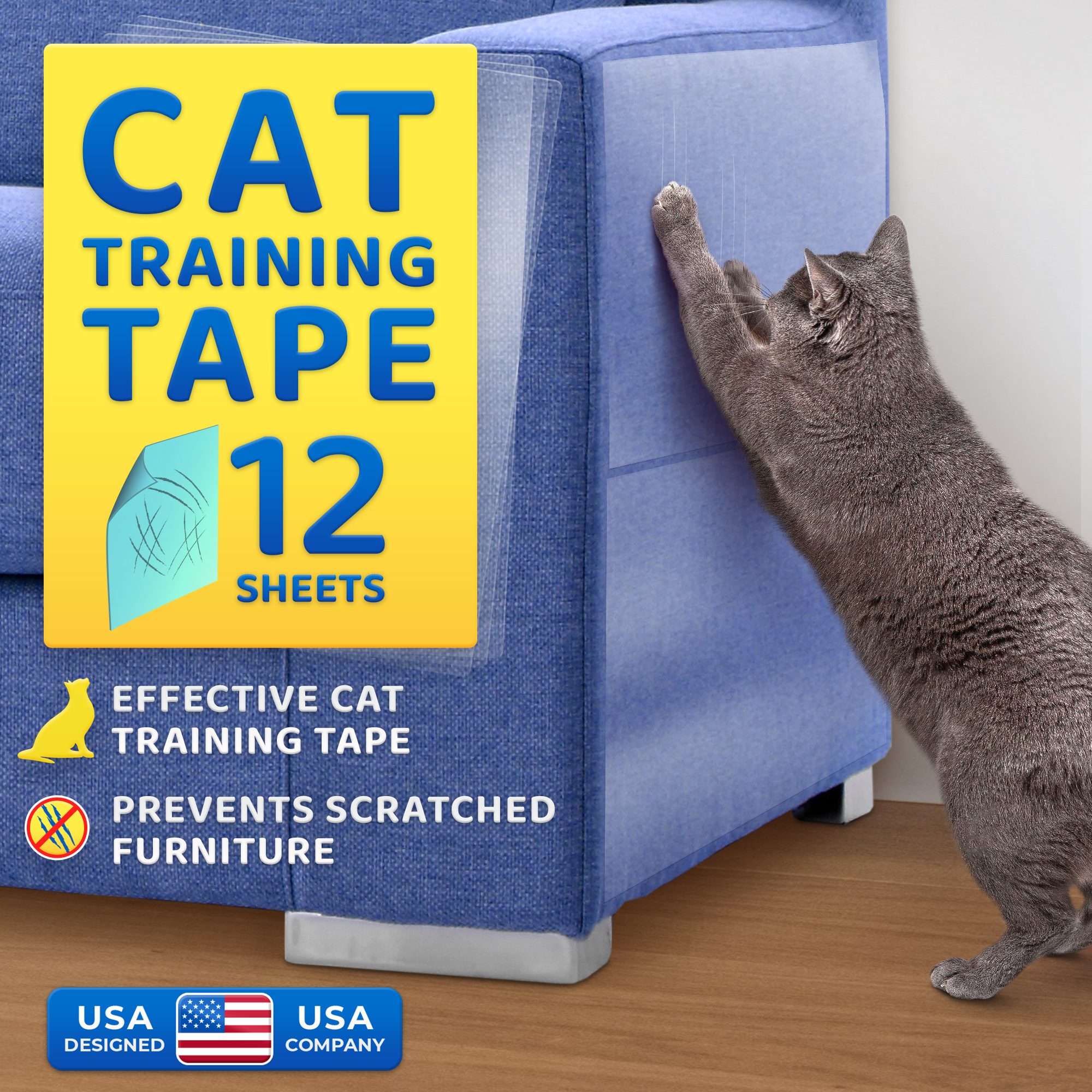 FYCONE Furniture Guard Cat Scratch Protector AntiScratch Tape Roll Cat