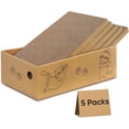 thumbnail image 1 of Cat Scratcher, 5 Packs in 1 Cardboard Box Cat Scratching Pad for Indoor Cats and Kitten, Cat Scratch Pad to Protect Furniture, Large Size, 1 of 6