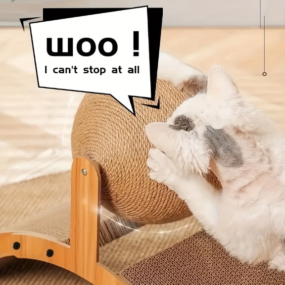 Cat Scratcher Arch Bridge cat Scratch Board wear-Resistant Vertical sisal cat Scratch Ball cat Toy cat Claw Board for Indoor Cats