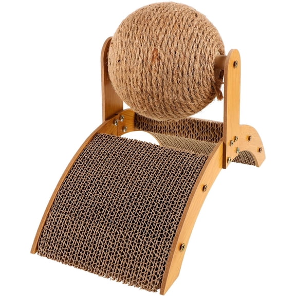 Cat Scratcher Ball Cat Scratching Toy Inclined Scratch Board Sisal Rope Ball for Indoor Cat Kittens Interactive Pet Toys