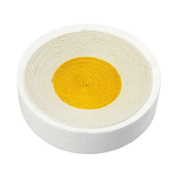 Cat Scratcher Bed,Cat Scratcher Bed Indoor Cats Scratching Board,Kitten Scratcher Cardboard Scratching Pad Lounge,Corrugated Paper Scratch Pad Mat Rest Sofa Nest,Circular Cat Grinding White