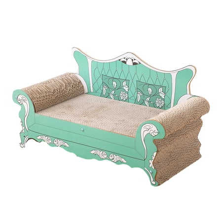 Cat Scratcher Bed Cat Scratcher Cardboard for Bunny Medium Large Cats Rabbit Green