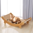 thumbnail image 1 of Cat Scratcher Bed for Indoor Cats - 23.6" Large Natural Sisal Cat Scratching Board, Wood Frame Scratch Pad, Modern Cats Lounger/Hammock, Easy Assembly Furniture, 1 of 6