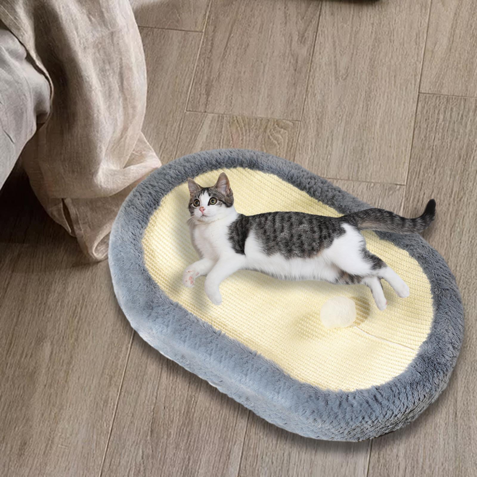 Cat Scratcher Bed Portable Sleeping Nest Sofa Grinding Claws Cat Scratch Pad Blue