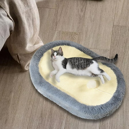 Cat Scratcher Bed Portable Sleeping Nest Sofa Grinding Claws Cat Scratch Pad Blue