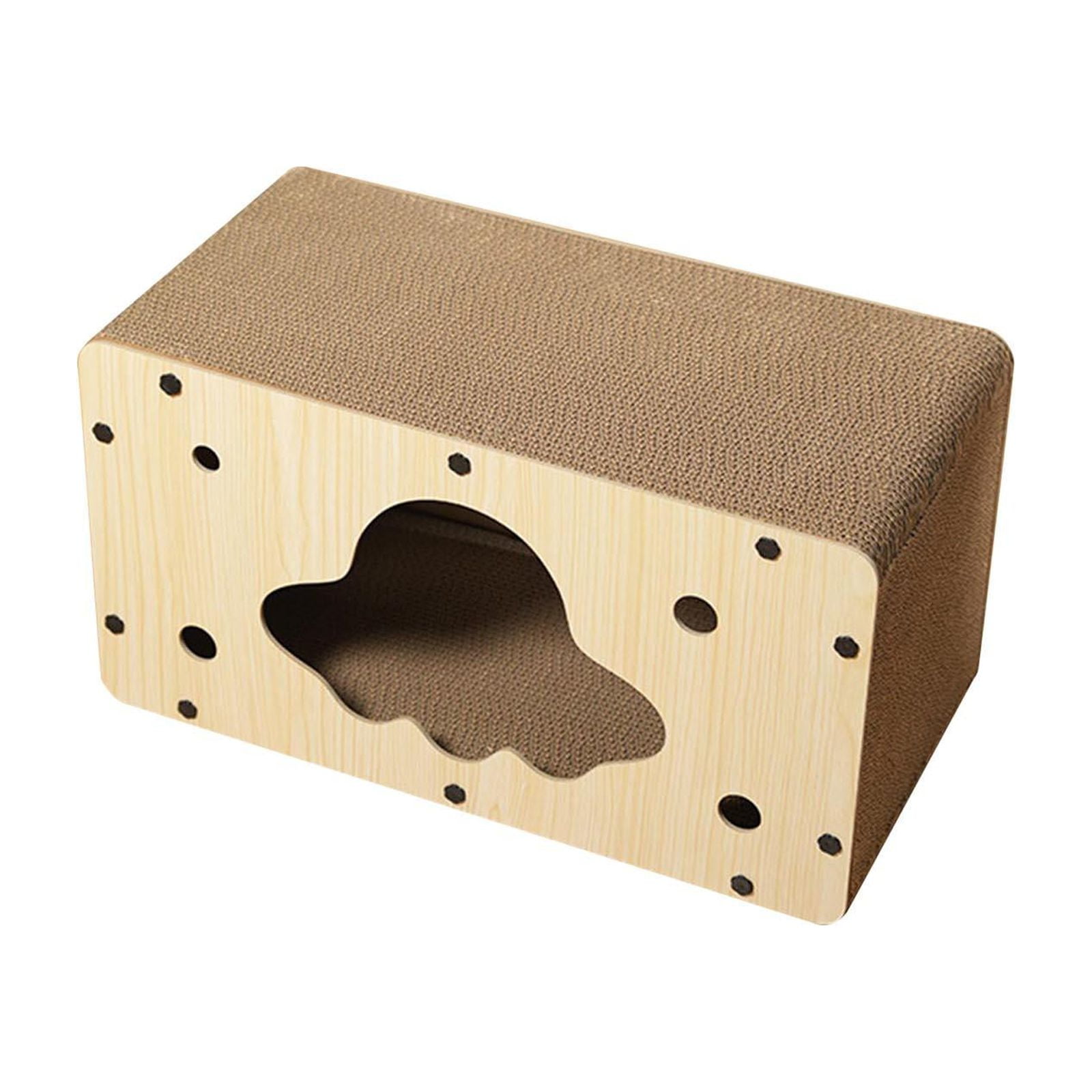 Cat Scratcher Box Lounge Scratching Board Corrugated Cardboard for