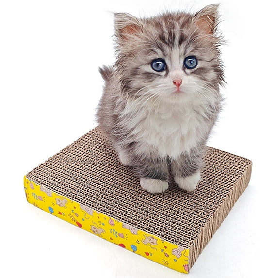Cat Scratcher Cardboard and Cat Scratching Board, Vertical Ferris Wheel Toy and Modular Reversible Scratching Pad for Indoor Cats, Wear-Resistant Pet Furniture, 1pc