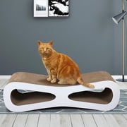 Cat Scratcher Cardboard Lounge Bed Cat Scratching Board Post Durable Pads Prevents Cat Beds for Indoor Cats Infinity Shape Furniture Damage Protector Durable & Long Lasting