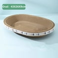 thumbnail image 1 of Cat Scratcher Cardboard Round Oval Cat Scratch Pad Bowl Nest for Indoor Cats Grinding Claw Round Cat Scratching Board, 1 of 8