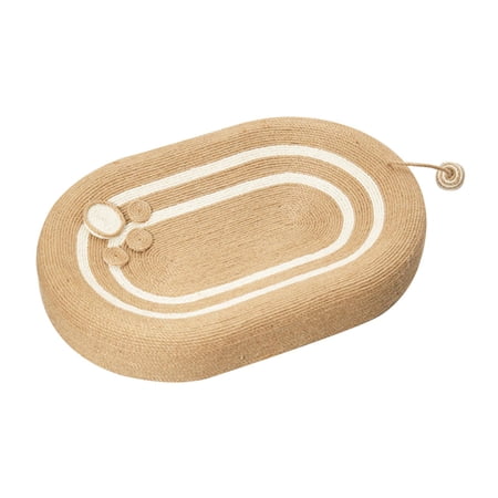 Cat Scratcher Cardboard Cat Scratching Board Support Pet Supplies Sofa Furniture Protection Play Cat Scratch Pad Bowl for Medium Large Cats Inner Khaki