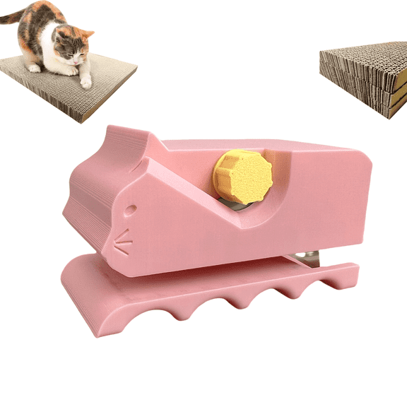 Cat Scratcher Cutter, 3D Printed Cardboard Strip Tool, Eco-Friendly Handheld Cutting Tool for DIY Cat Scratchers, 3D Printing Tool for Cat Lovers, Scratcher Accessories & Parts