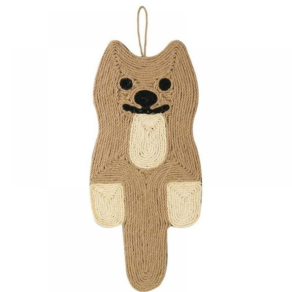 Cat Scratcher Mat, 21.06*7.8 Inch Natural Sisal Cat Scratch Mats, Horizontal Cat Floor Scratching Pad Rug, Protect Carpets and Sofas (Cat)