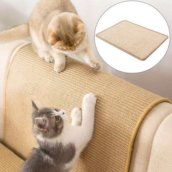Cat Scratcher Mat Scratching Pad Slip Carpet and Sofa Rug Board Scratch Mats for Cat Grinding Claws & ing Furniture , S S