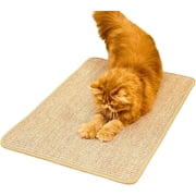 Cat Scratcher Mat, Sisal, Jute Border, Sofa & Floor r, 23.6x15.7in