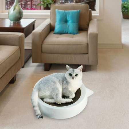 Cat Scratcher Pad Interactive Toy Round Cat Scratch Pad for Kitty Kitten L L