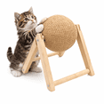 thumbnail image 1 of Cat Scratcher Rabbit Scratch Toy, Indoor Interactive Pets Cat Bunny Sisal Scratching Board with Ball Toy, Perfect Gifts for Pets, 1 of 6