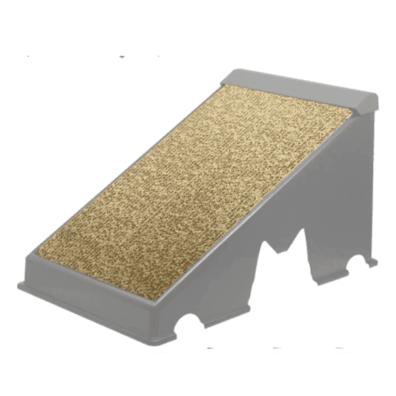 Cat Scratcher Ramp  Durable Plastic Frame with Reversible Corrugated Cardboard for Happy, Healthy Cats (Gray)