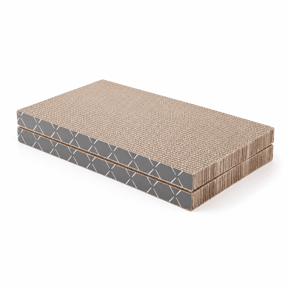 Cat Scratcher Refill Pads 2 Pack Double Sided Cardboard