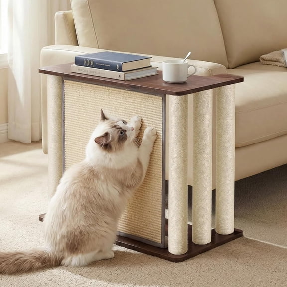 Cat Scratcher Side Table for Couch, Sofa Protector End Table