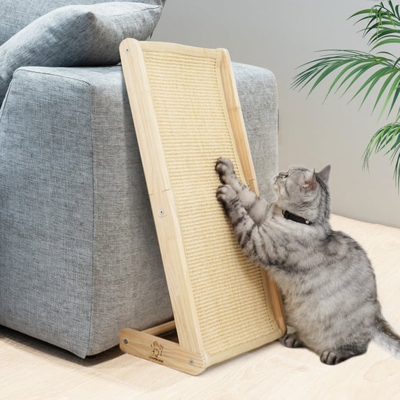 Cat Scratch Ramp Adjustable Cat Scratcher, Sisal Cat Scratching Ramp, Valentine's Day Gifts L Shape ...