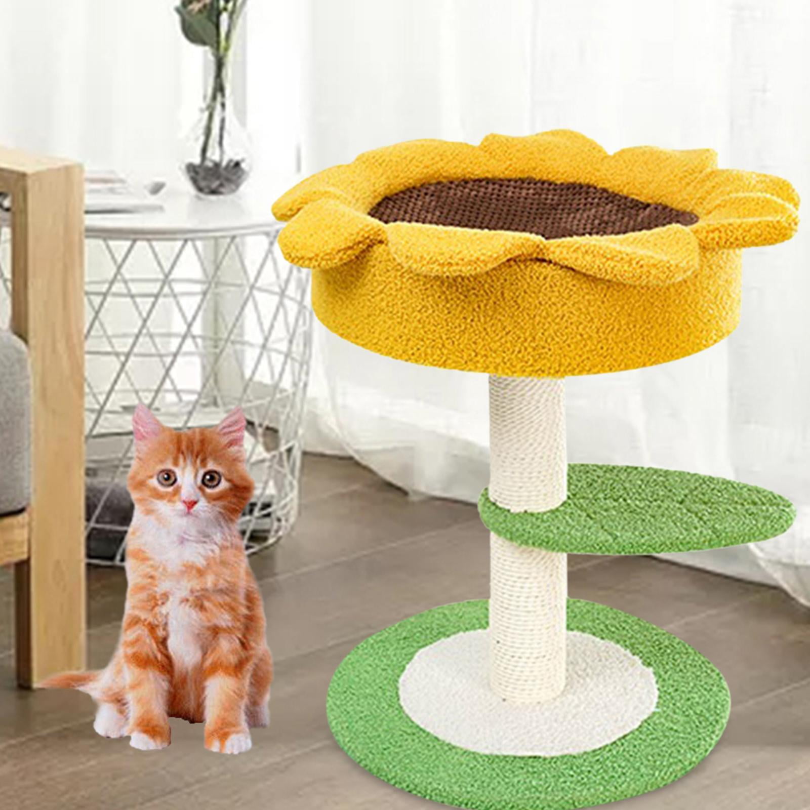 Cat Scratcher Tree Vertical Play House Furniture Protector Hammock Ladder Towel Private Condo for Small Cats Adult Cats and Kittens Walmart