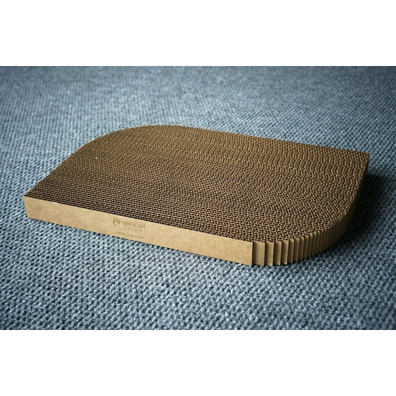 Cat Scratcher by Americat – Made in USA Cardboard Scratching Pad & Lounger – X Large, 2-Sided, Heavy, No-Shedding, Long-Lasting (Rectangle)