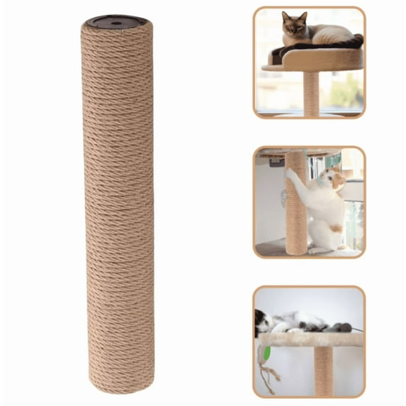 Cat Scratchers for Indoor Cats,Sisal Rope for Cat Scratcher,Cat Scratch Post,Cat Scratching,Replacement Cat Scratching Post 15Inch - with Durable Sisal Rope - 1Pc(Yellow)