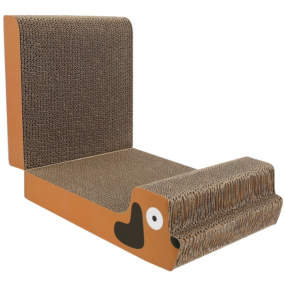 Cat Scratching Board Corrugate Cat Scratcher Foldable Cat Scratching Pad Multifunctional Cat Scratch Mat for Playing and Sleeping Fun Entertainment