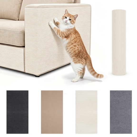 Cat Scratching Board Large Wall Mounted 100x40cm Polyester Tough No-Debris & Self-Adhesive Climbing for Indoor Cats Scratching Stretching Furniture Protection Cat Toy by MPOISVA