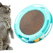Cat Scratching Board with Balls,Cat Scratchers for Indoor Cats,Round Cat Scratch Pad Interactive Toy, Cat Ball Track Cardboard Cat Scratcher for Cats Exercise Play
